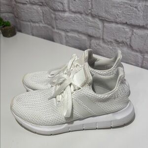 Adidas White Knit Sneakers
